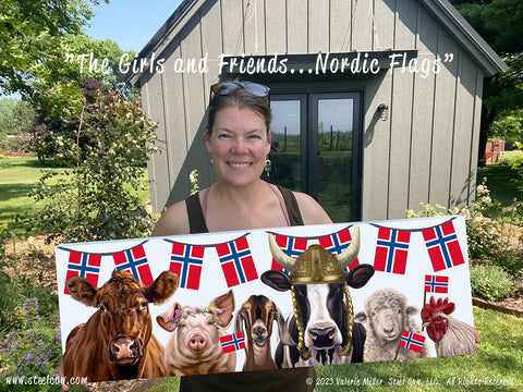 "The Girls and Friends"™ Nordic 13"x40" Canvas Print