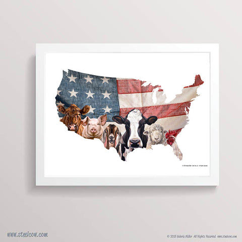 "The Girls & Friends...USA"™ Paper Print